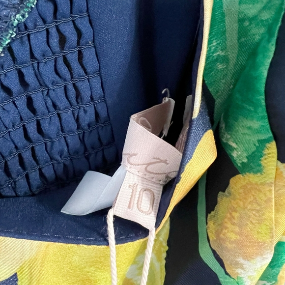 🎀NWT Anthropologie Hutch Alice Belted Floral-Print Midi Dress - Picture 11 of 11